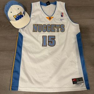 Vintage Nike Carmelo Anthony Denver Nuggets Jersey. Size Large. Hat included.